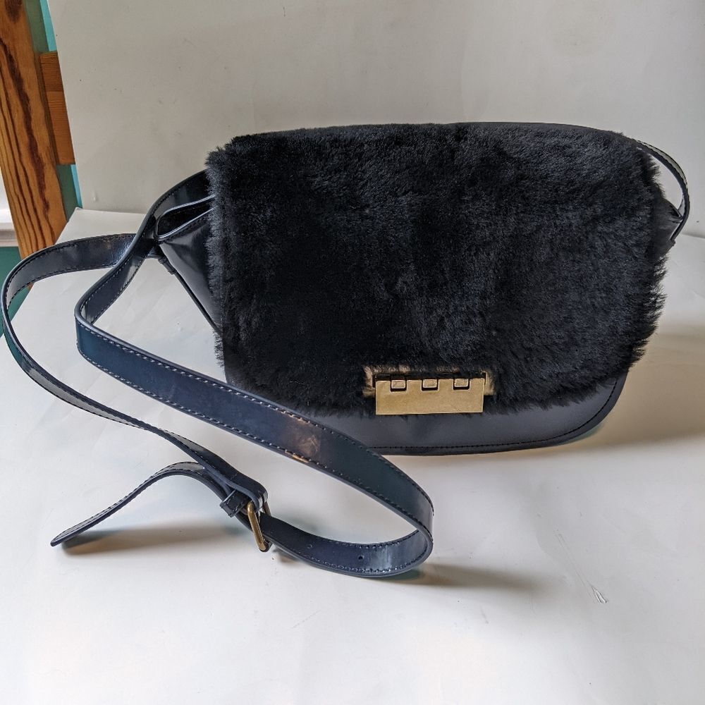 ZAC Posen Eartha Iconic Fur Crossbody Bag - Picture 2 of 11
